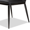 Baxton Studio Darcell Modern Black Faux Leather Upholstered Dining Chair 146-8789